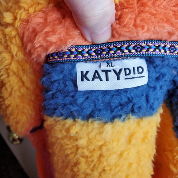 Katy Did Fluffy Multicolor Vest Size XL - Picture 6 of 7